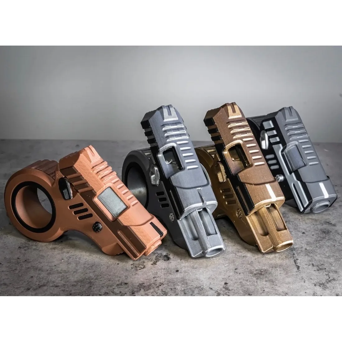 KEPA Fidget Gun — yan yana dizilmiş renkler